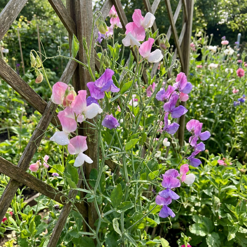 Sweet Pea Planting Flower Seeds White