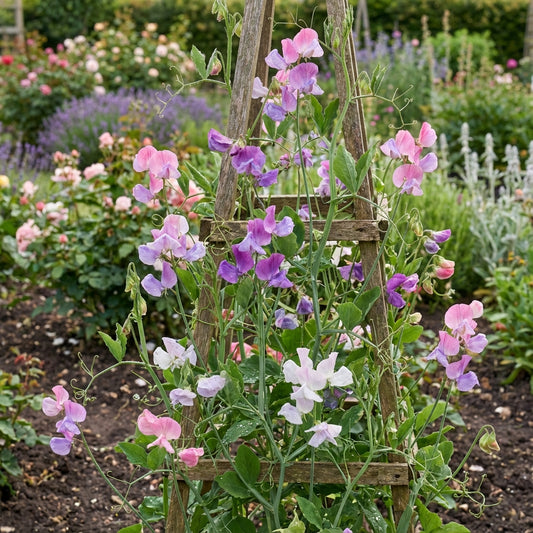 Sweet Pea Planting Flower Seeds White