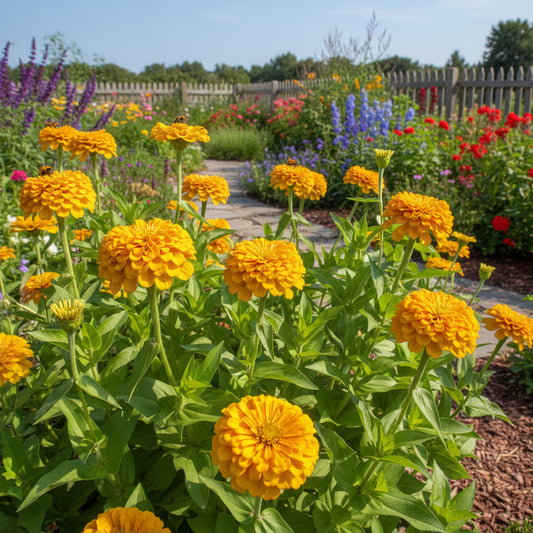 Yellow Zinnia Flower Seeds for Vibrant Planting