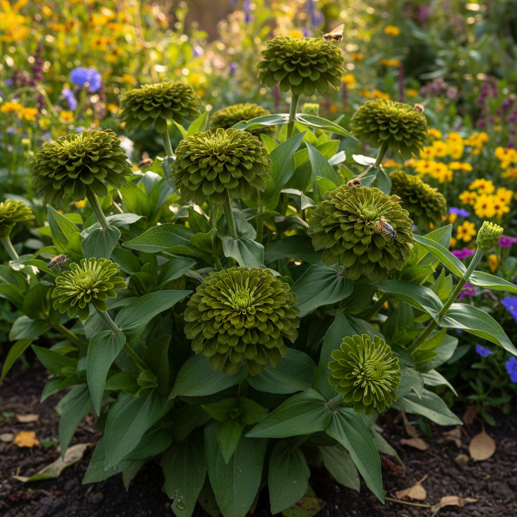 Dark Green Zinnia Seeds for Vibrant Planting