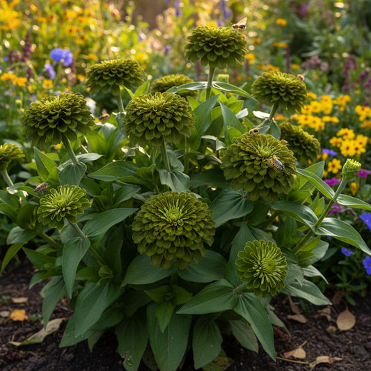 Dark Green Zinnia Seeds for Vibrant Planting