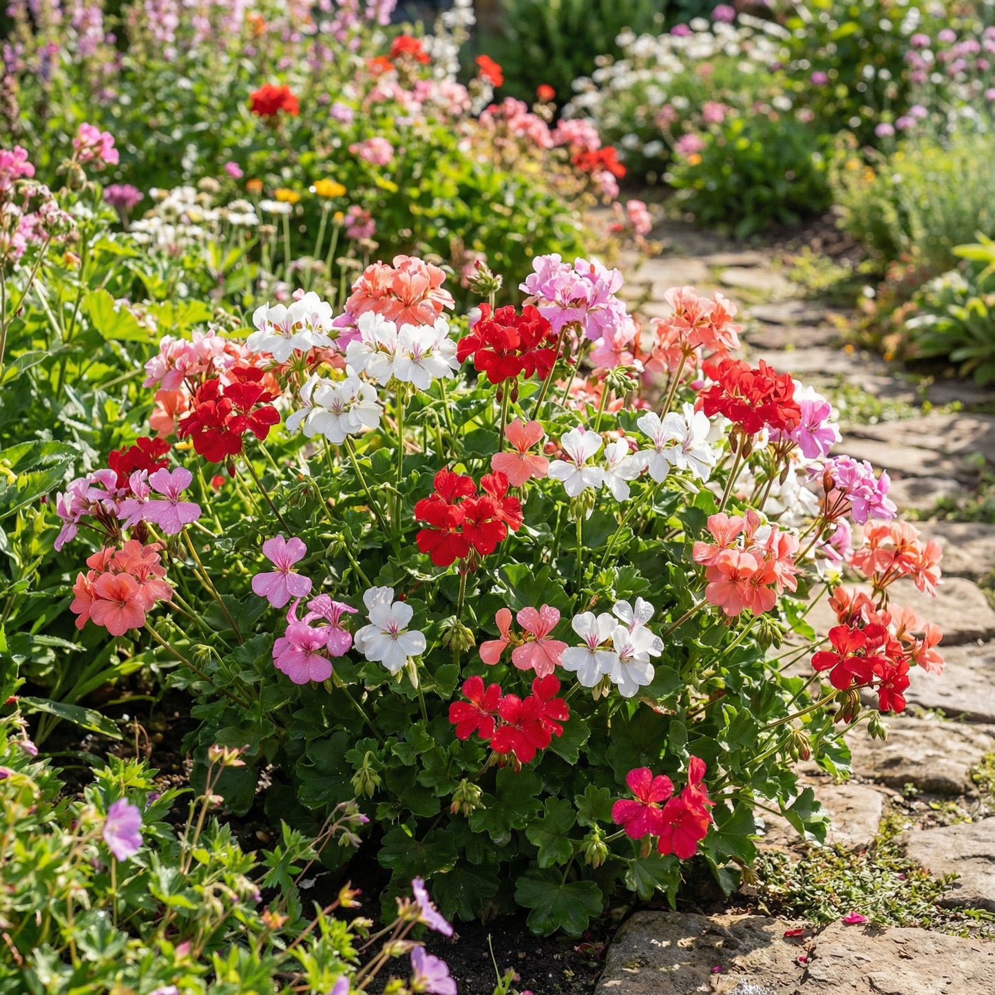 Mixed Variety Univalve Geranium Planting Seeds: Colorful Floral Beauties for Vibrant Gardens and Landscapes
