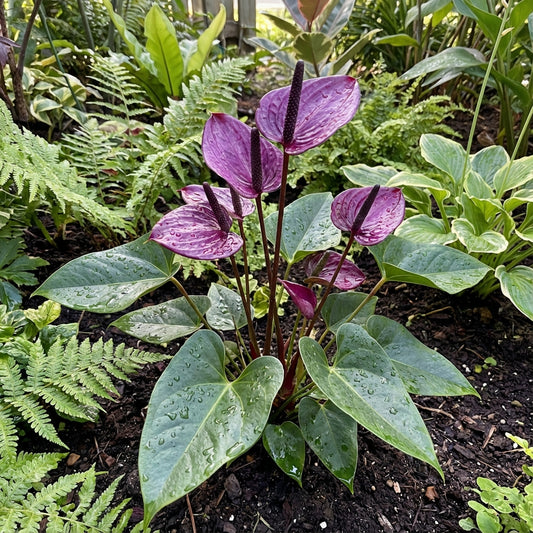 Anthurium Purple Flower Seeds for Planting - Rich Decorative Blooms