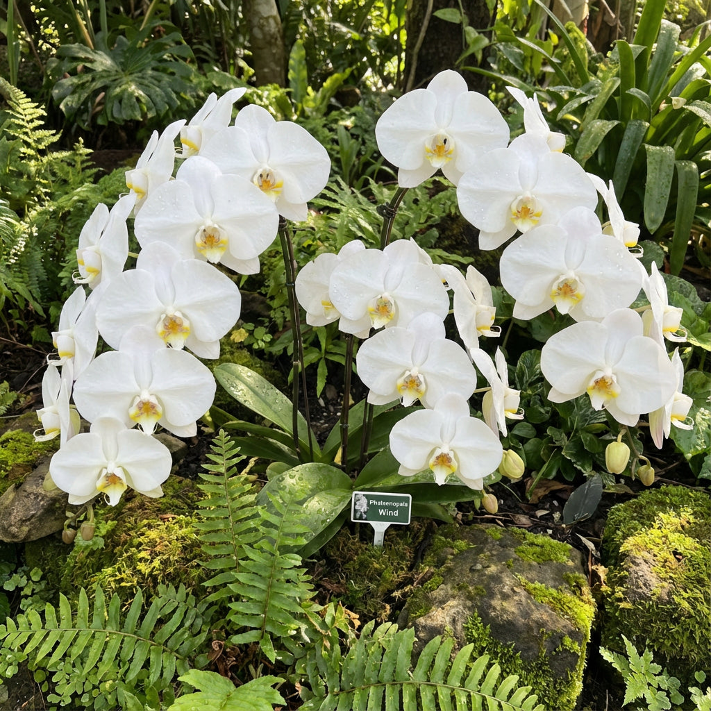 White Phalaenopsis Orchid Wind Seeds for Planting  Seed for Elegant Orchid Blooms, Perfect for Indoor and Outdoor Garden