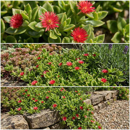 Vibrant Red Aptenia Cordifolia Flower Seeds for Easy Planting