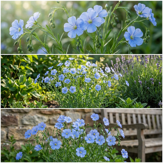 Blue Linum Flower Seeds for Planting