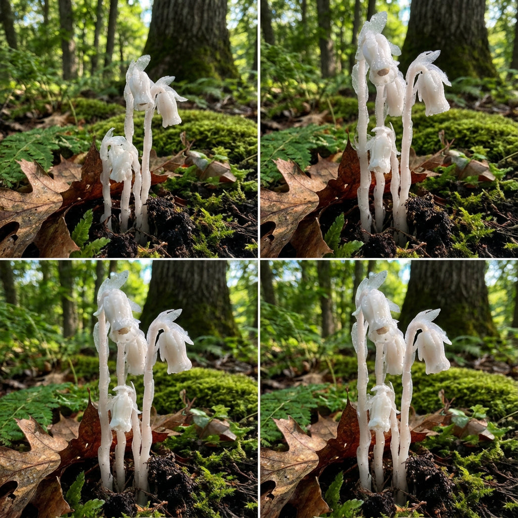 White Monotropa Uniflora Flower Seeds for Planting  Seed for Unique and Rare Blooms, Perfect for Enhancing Garden Beauty
