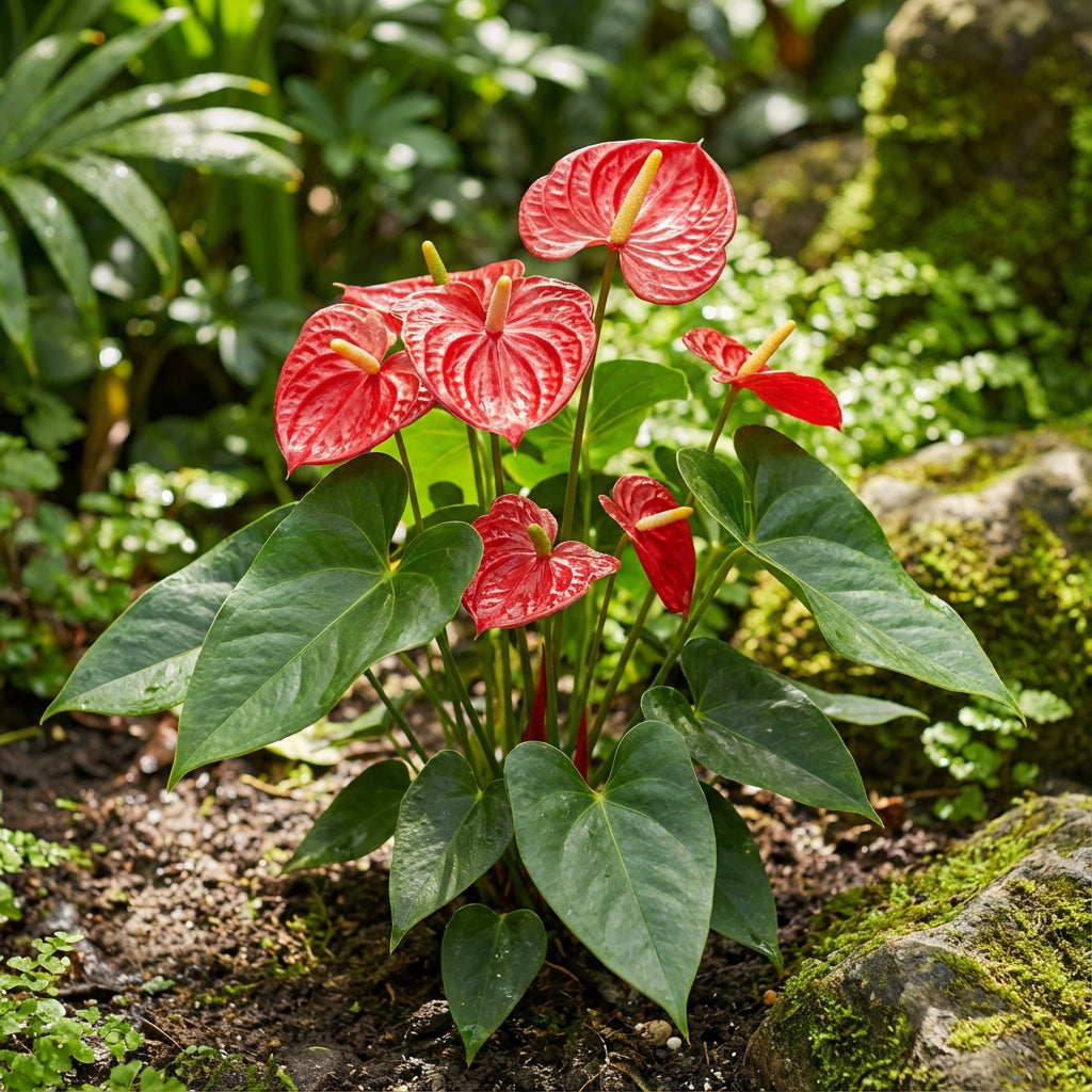 Anthurium Flower Seeds - Green and Red Variety