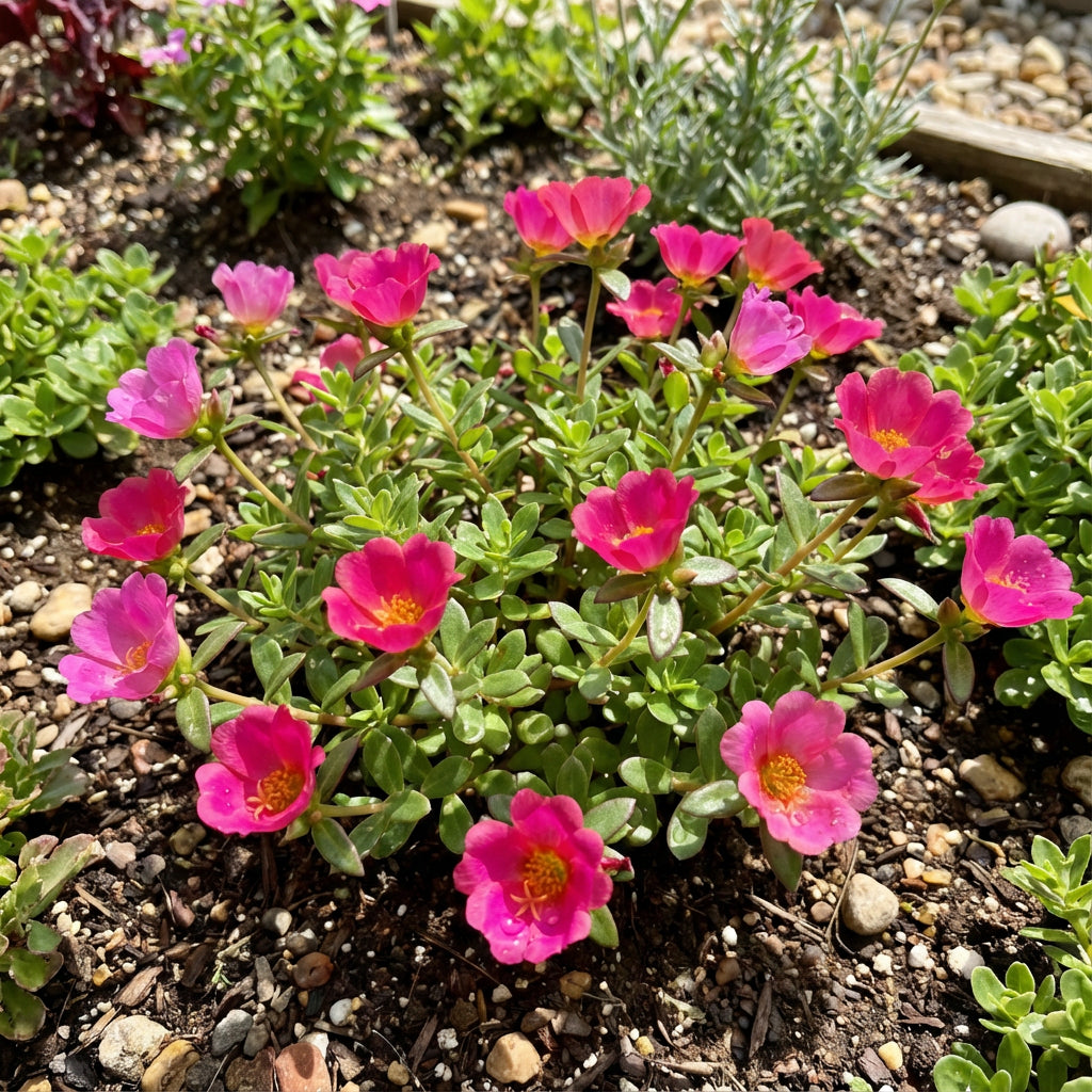Pink Portulaca Sundial Seeds for Easy Planting
