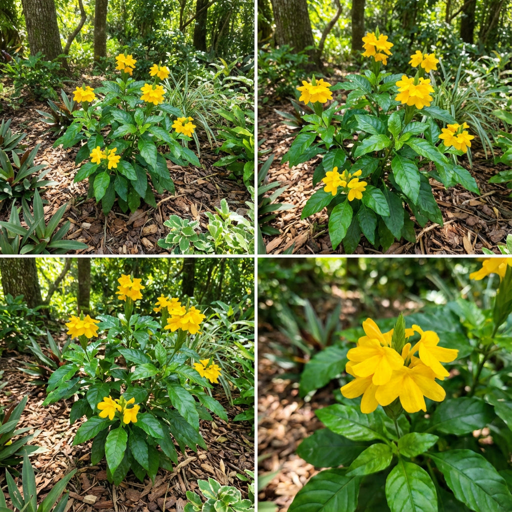 Yellow Crossandra Flower Seeds for Lush Blooms - Perfect Addition to Your Garden Collection