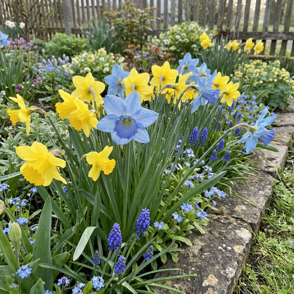 Daffodils Flower Seeds - Blue and Yellow Mix for Garden Planting