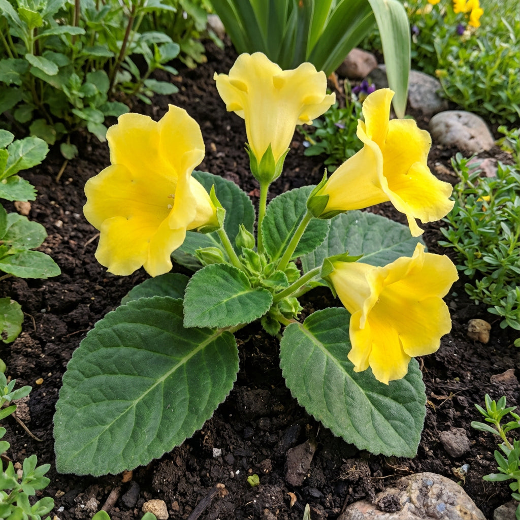 Yellow Gloxinia Flower Seeds Planting