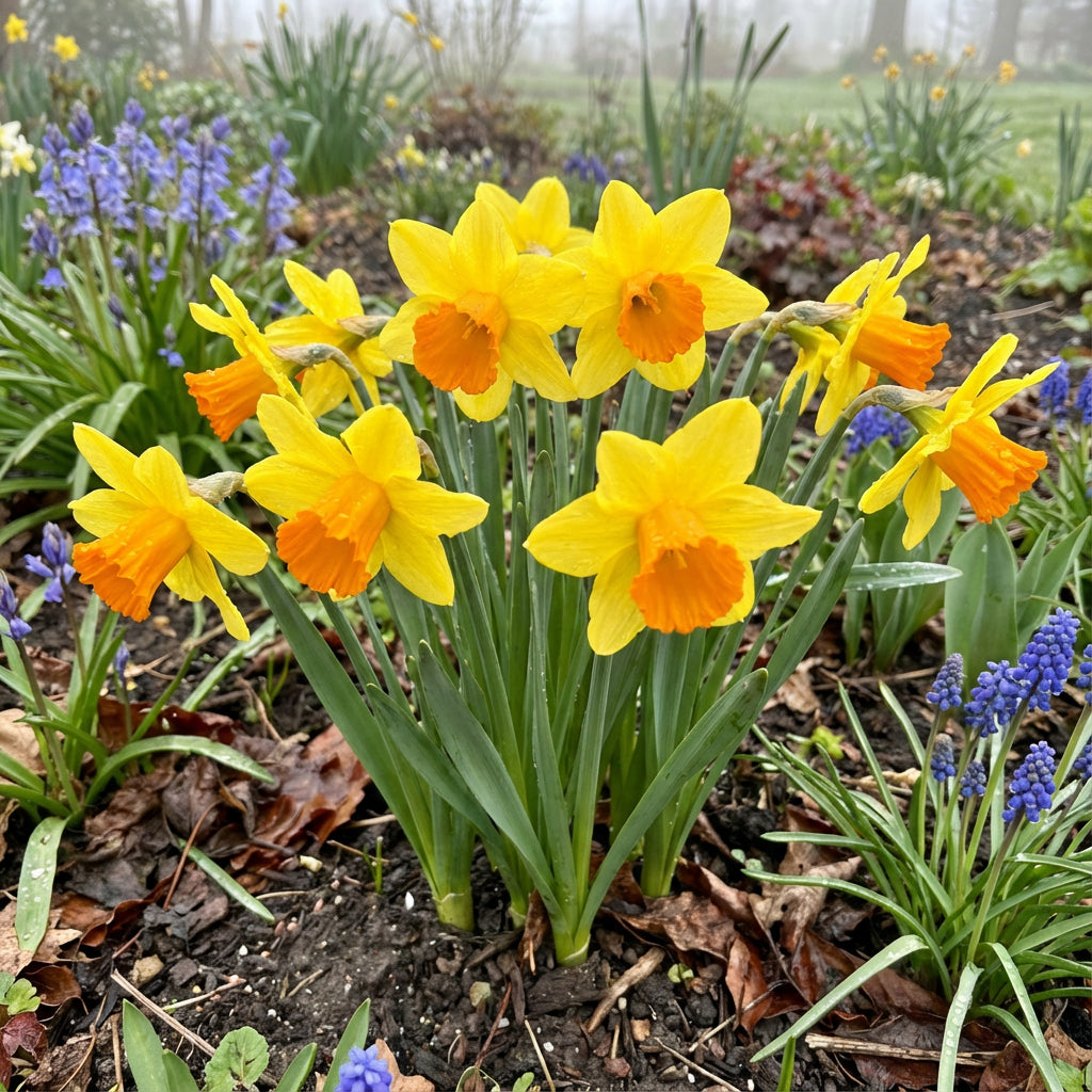 Daffodils Flower Seeds for Planting  Bright Orange & Yellow Perennials