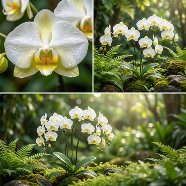 White Yellow Butterfly Orchid Seeds for Planting