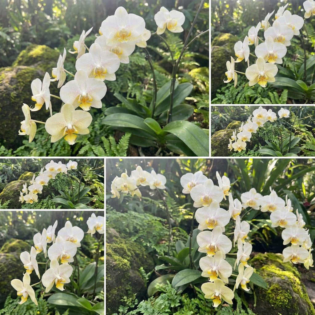 White Yellow Butterfly Orchid Seeds for Planting