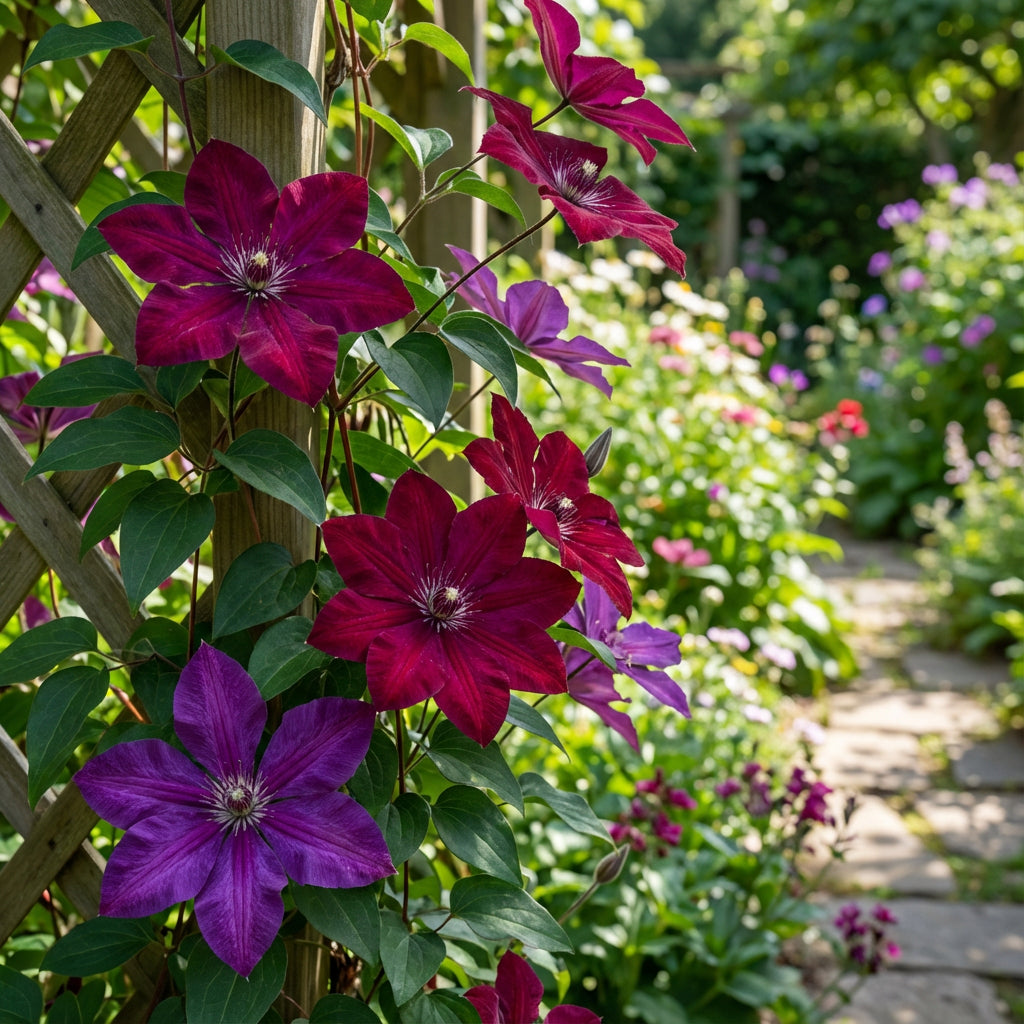 Red Purple Clematis Flower Seeds for Planting