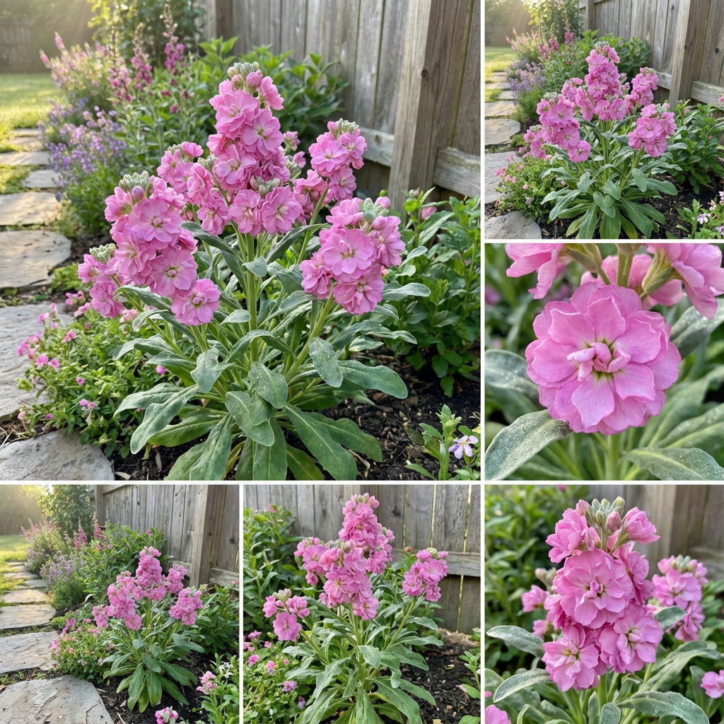Buy Pink Matthiola Incana Flower Seeds for Easy Planting – Pure