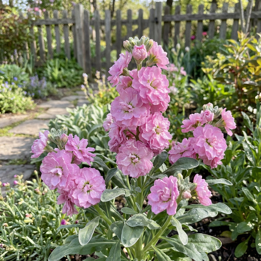 Pink Matthiola Incana Flower Seeds for Easy Planting