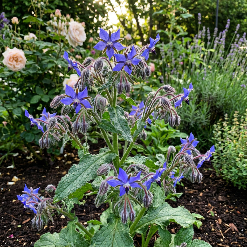 Premium Dark Blue Borage Seeds  Grow Edible Flowers in Your Garden
