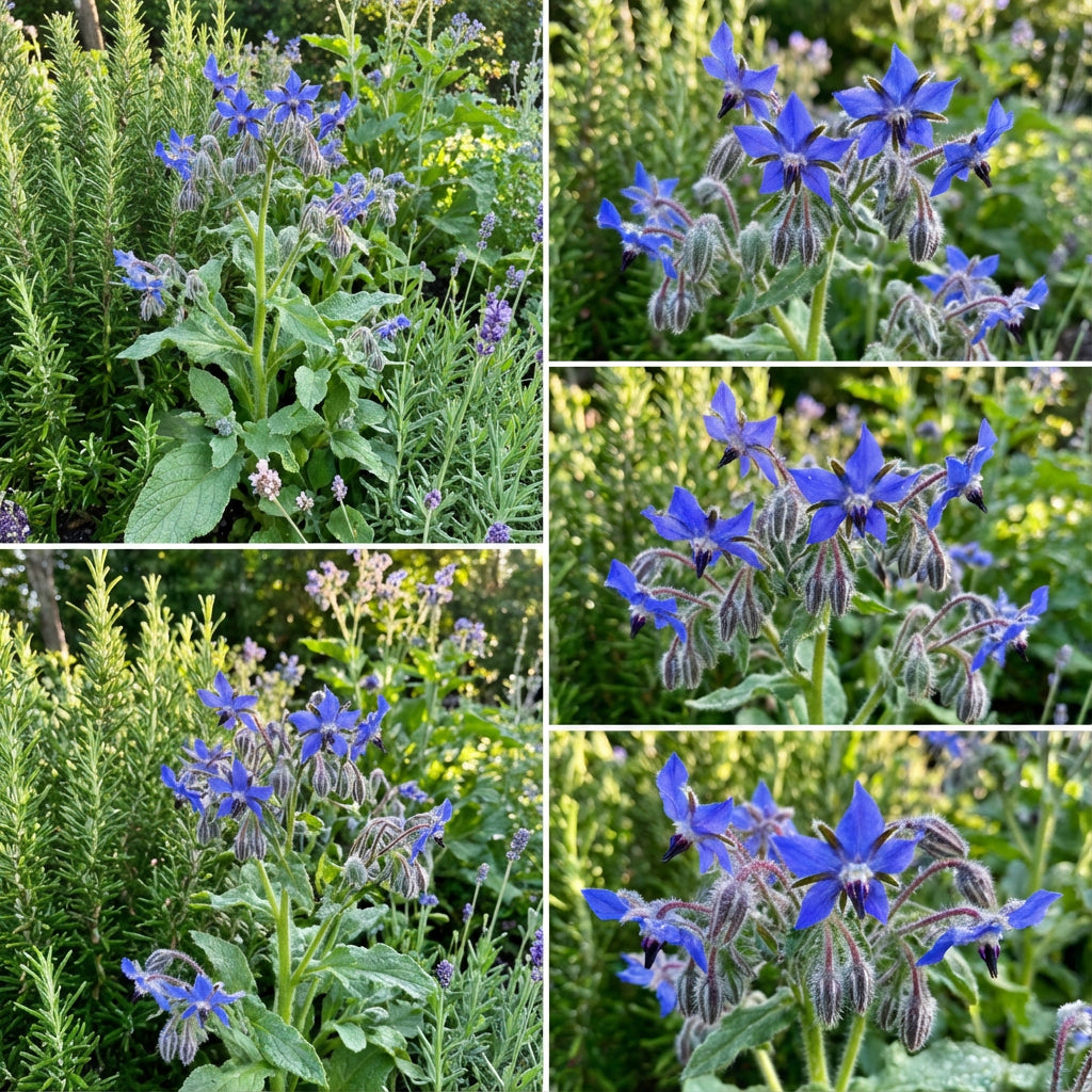 Premium Dark Blue Borage Seeds  Grow Edible Flowers in Your Garden