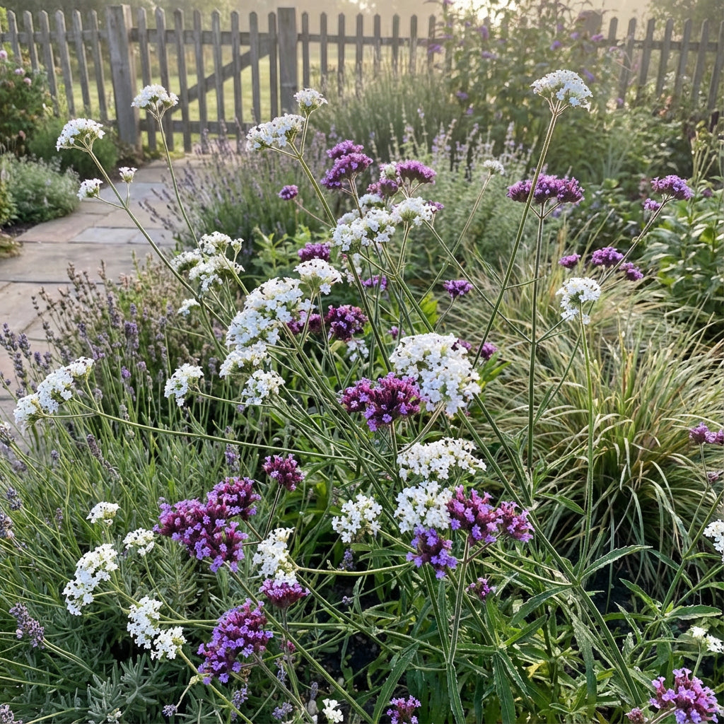 White and Purple Verbena Flower Seeds for Vibrant Garden Displays  Perfect for Planting and Landscape Design