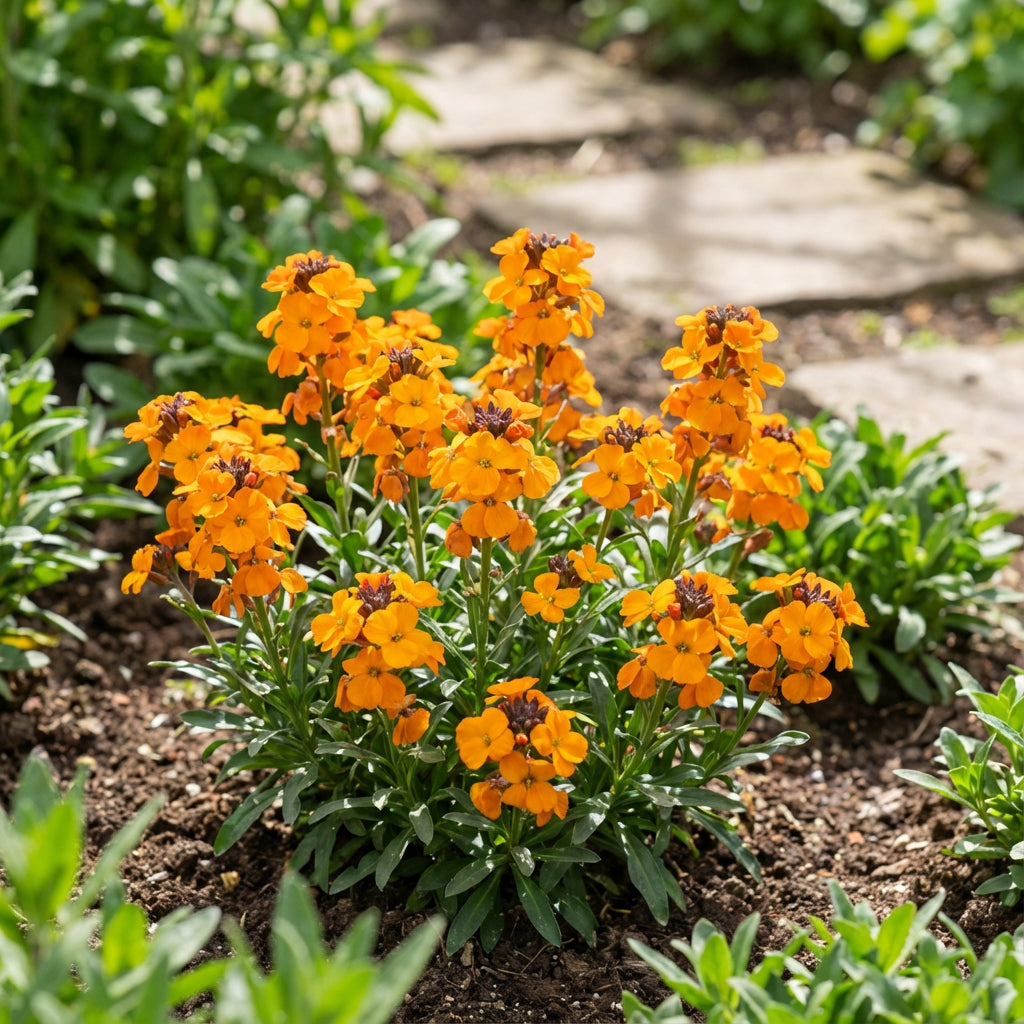 Erysimum Aliionii Seeds - Bright Orange Wallflower Planting