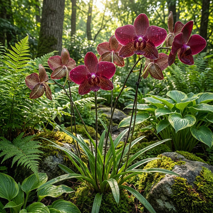 Butterfly Orchids Maroon Flower Seeds for Planting