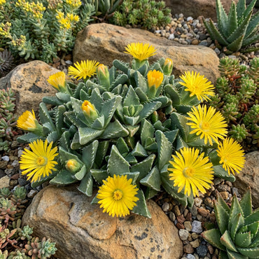 Yellow Faucaria Tigrina Plant Seeds Planting