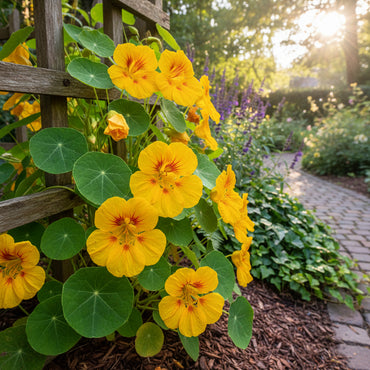 Yellow Tropaeolum Majus Flower Seeds for Easy Planting