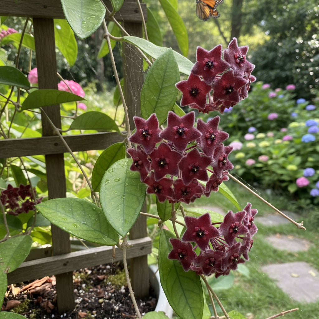 Hoya Flower Seeds - Dark Red Planting for Vibrant Blooms