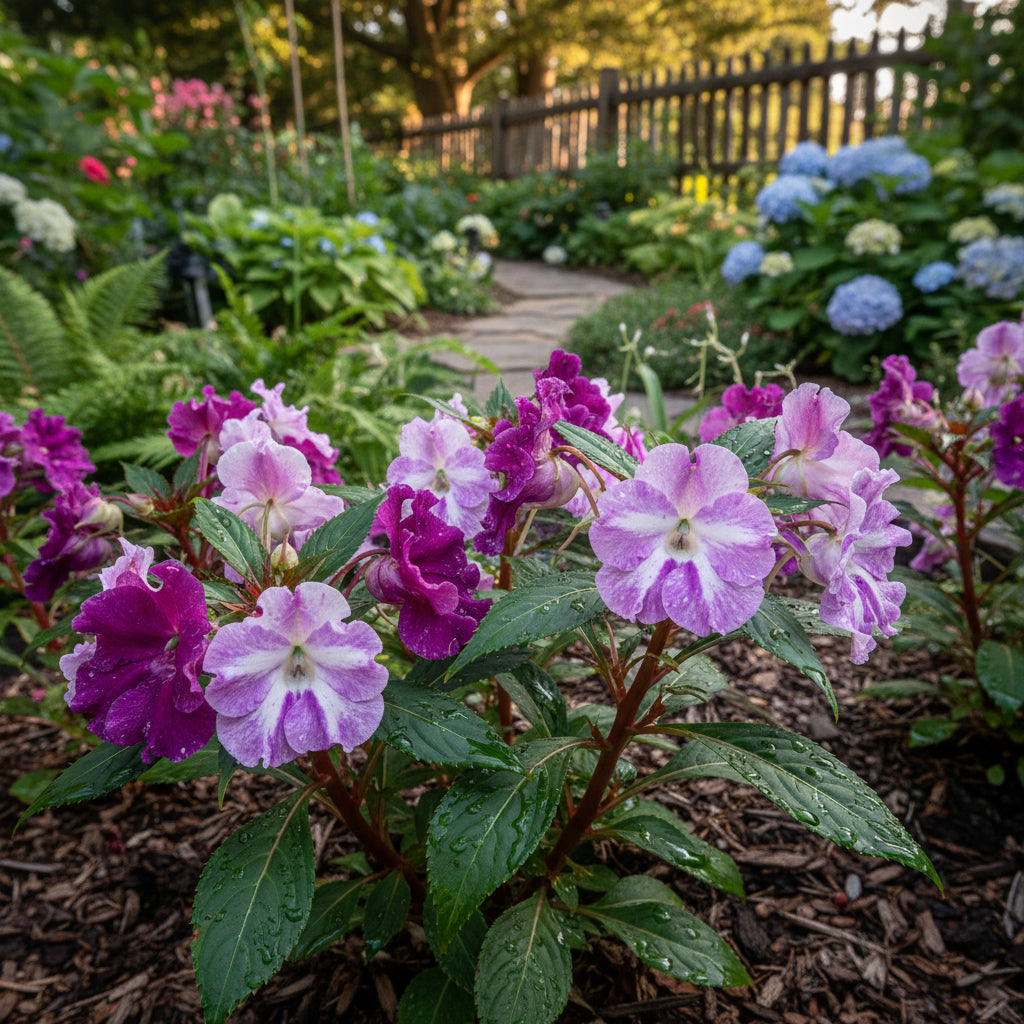 Balsam Camellia Violet Seeds - Easy-to-Grow Annual Flower Seeds for Planting
