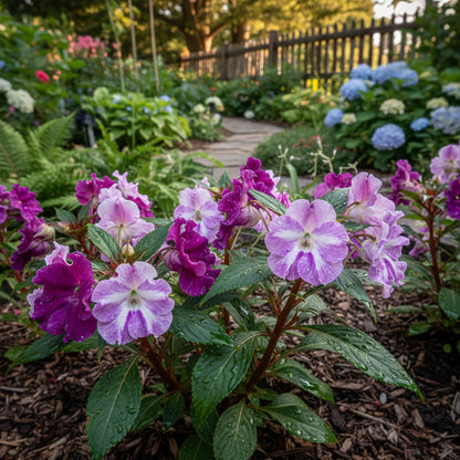 Balsam Camellia Violet Seeds - Easy-to-Grow Annual Flower Seeds for Planting
