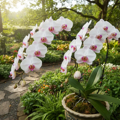 Phalaenopsis White Pink Flower seeds for Planting - Wildflower Mix, Heirloom & GMO Free Seeds for Home Garden  Sale
