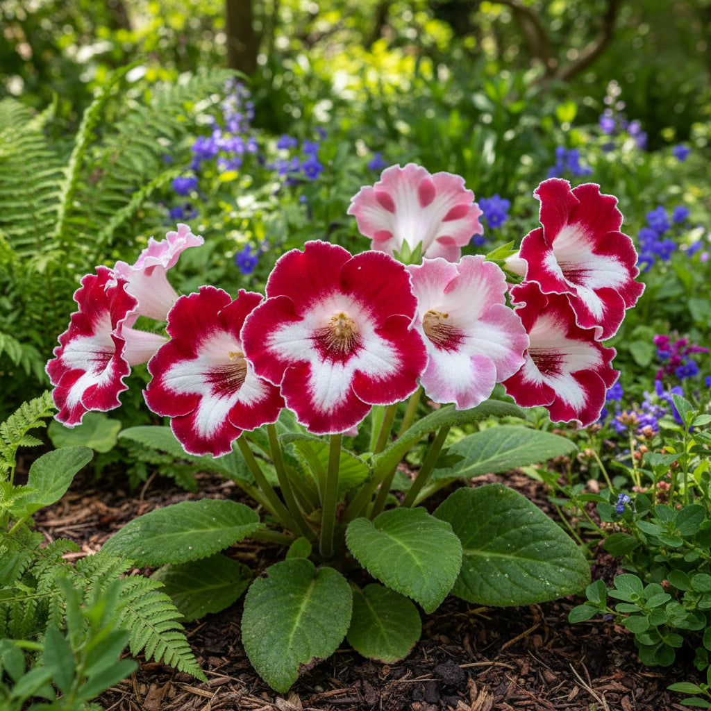 Red White Gloxinia Planting Seeds