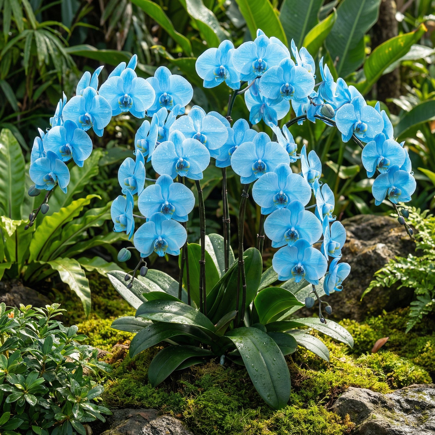Sky Blue Phalaenopsis Orchid Flower Seeds for Vibrant Indoor Blooms