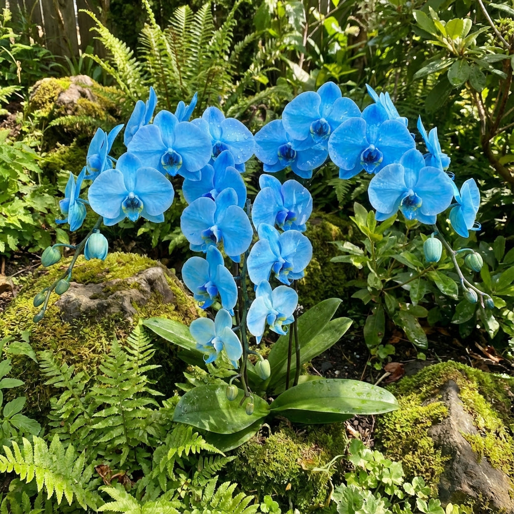 Sky Blue Phalaenopsis Orchid Flower Seeds for Vibrant Indoor Blooms