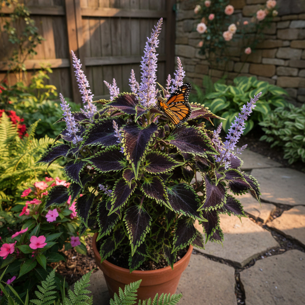Blue Dragon Coleus Seeds for Planting
