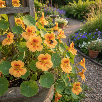 Yellow Peach Nasturtium Planting Seeds
