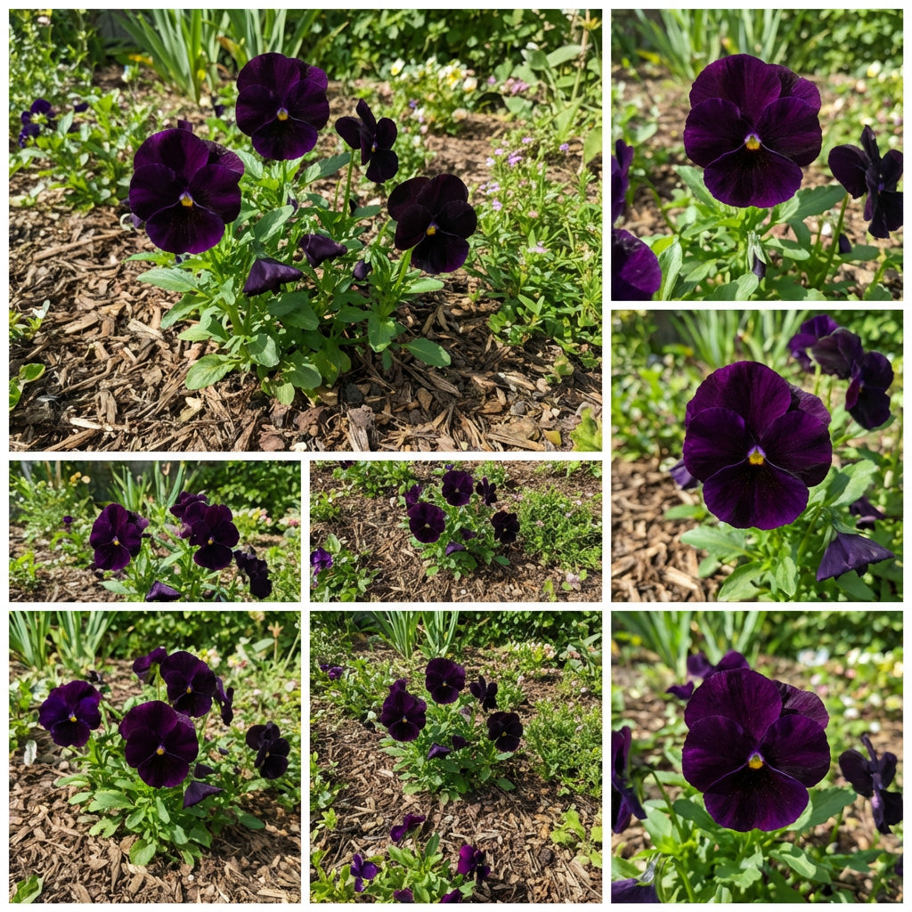 Black Pansy Flower Seeds Collection for Easy Planting