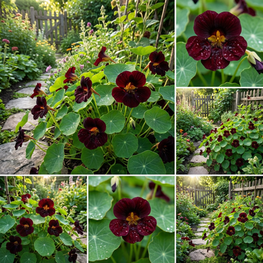 Planting Black Velvet Nasturtium Flower Seeds