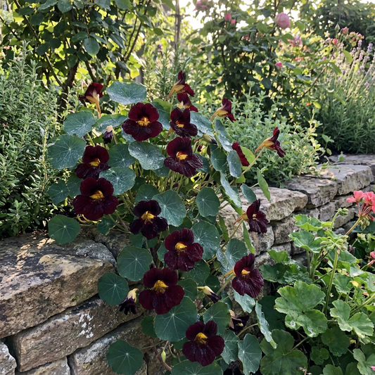 Planting Black Velvet Nasturtium Flower Seeds