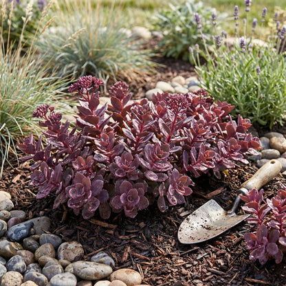 Sedum Succulent Burgundy Planting - Seeds for Hardy and Colorful Growth, Ideal for Unique