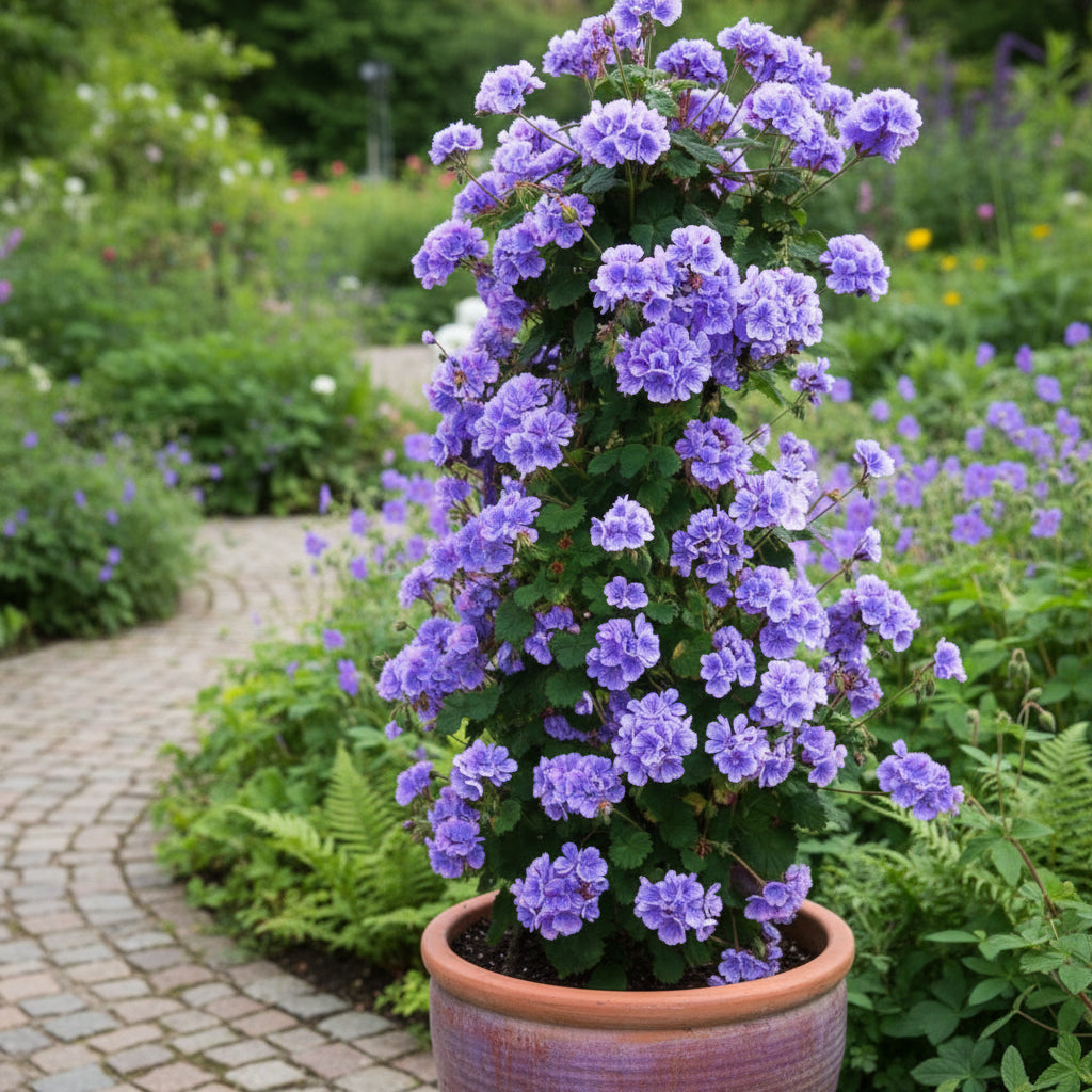 Deep Blue Geranium Flower Seeds, Planting Guide and Tips