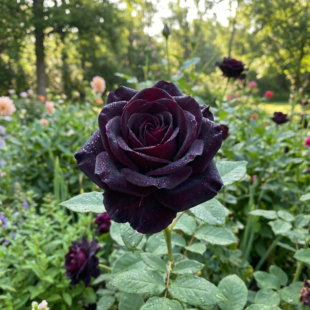 Rose Flower Black Seeds for Planting  Seed for Stunning Dark Blooms, Ideal for Unique Garden Displays and Elegant Landscaping