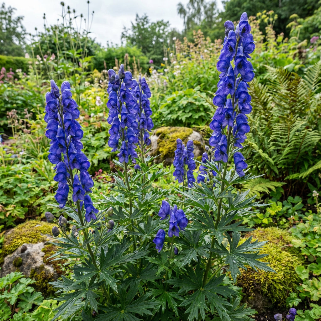 Semillas de Aconito Azul y Plantación y Jardinería