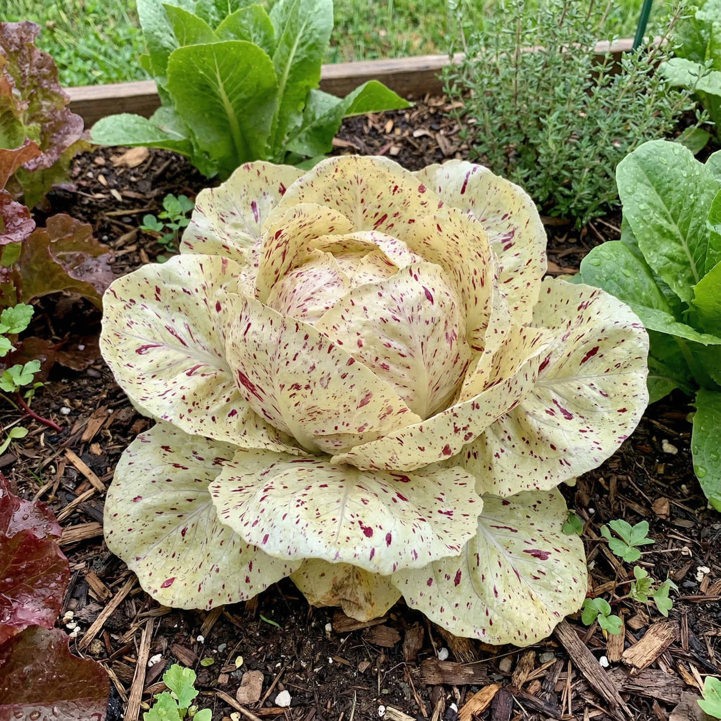 Castelfranco Radicchio Cichorium intybus Vegetable Seeds for Planting in Garden