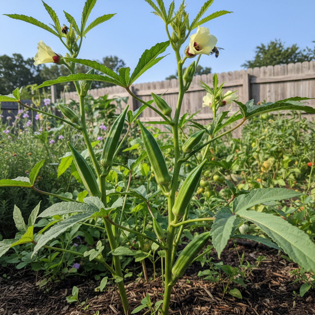 Okra Seeds for Planting Abelmoschus Esculentus vegetable patch kitchen garden