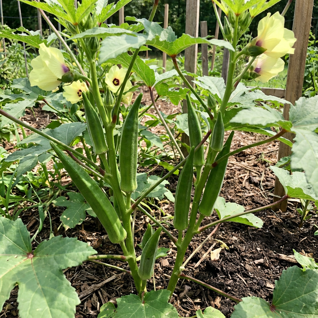 Okra Seeds for Planting Abelmoschus Esculentus vegetable patch kitchen garden