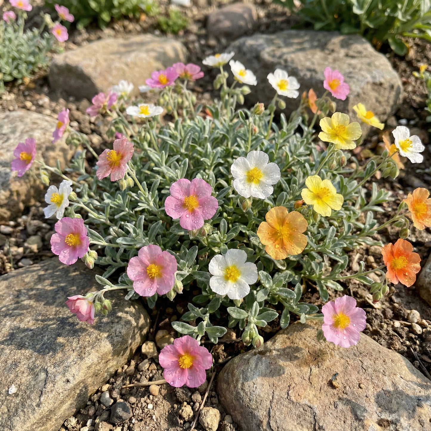 Mixed Helianthemum Mutabile Flower Planting Seeds  Bright & Colorful Annuals for Your Garden