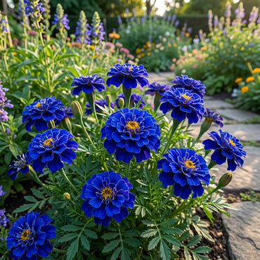 Beautiful Blue Marigold Flower Seeds for Your Home Garden